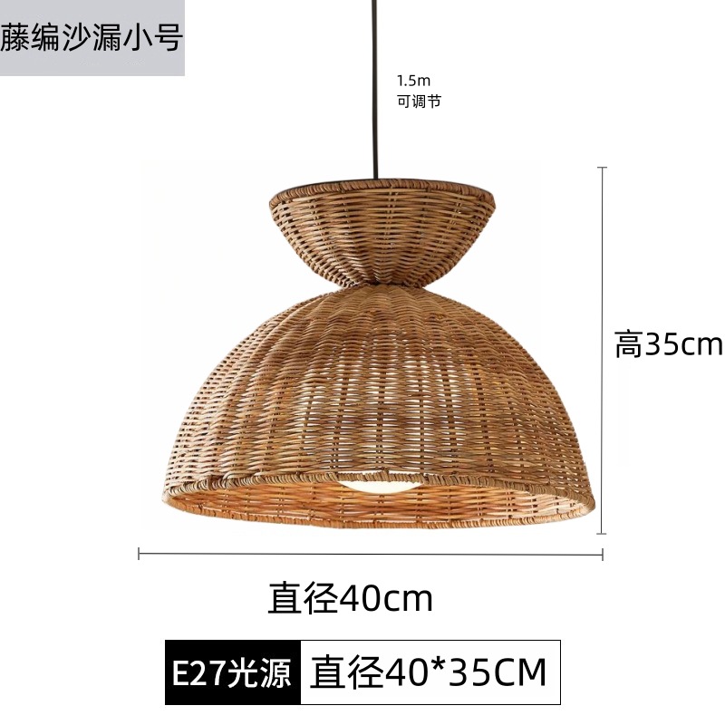 Pantalla de ratán creativa, sala de estar japonesa retro, comedor, dormitorio, restaurante de olla caliente, casa de familia, supermercado, lámpara de araña del sudeste asiático