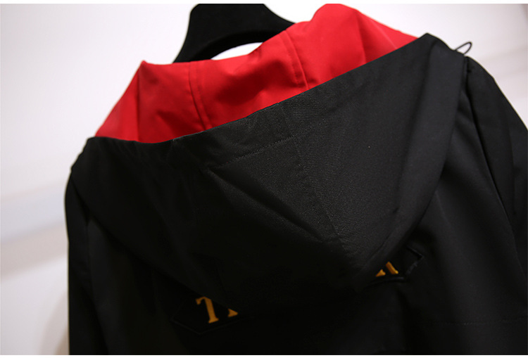 Women's Clothing Large Size Hooded Windbreaker For Women Long Autumn New Loose Slim Temperament Casual Versatile Jacket_voghion.com