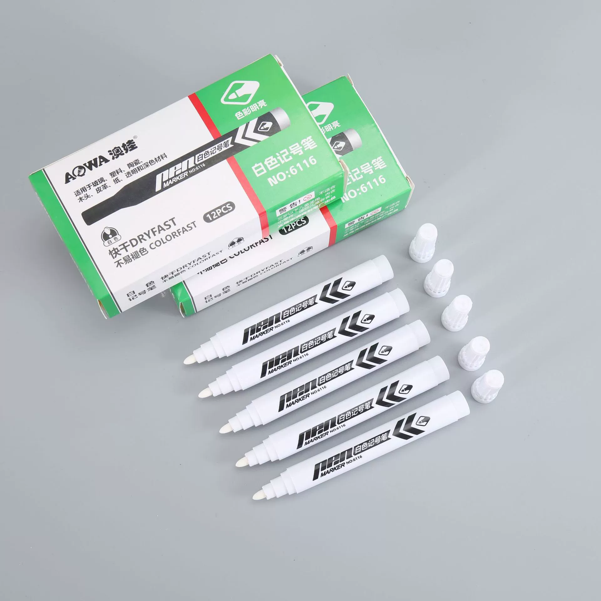 Белый маркер, белые чернила, маслянистые толстые чернила, большая ручка, маркер с одной головкой, заводская ручка, оптовая продажа