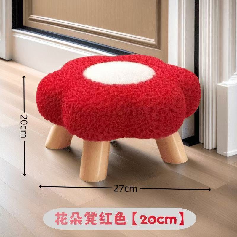 花の小さい腰掛けの小さい円の腰掛けのネットの赤い雲のキノコの腰掛けの部屋の装飾は丈夫で安いです。|undefined