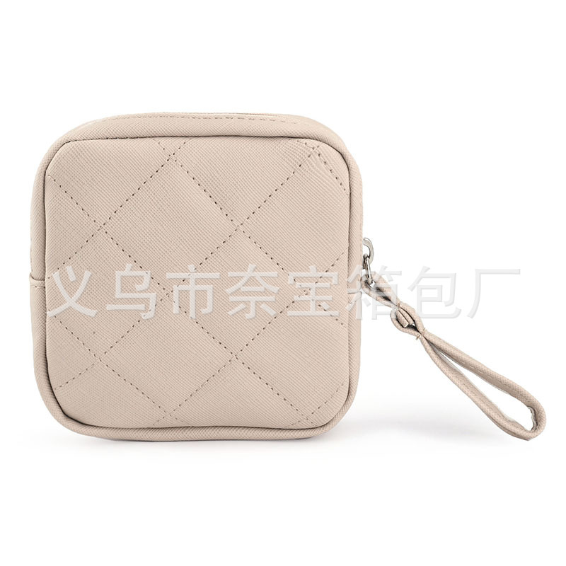 Nueva bolsa de almacenamiento de servilletas sanitarias pu portátil multiusos de mano servilleta sanitaria Cambio de lápiz labial bolsa de cosméticos