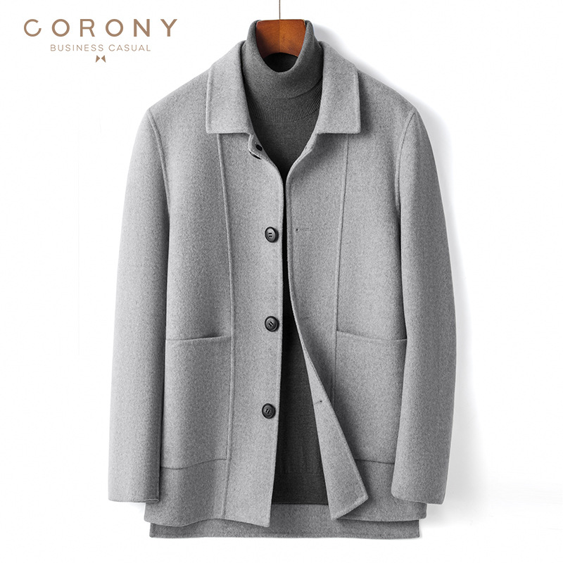 Woolen autumn demi-season velvet suit
