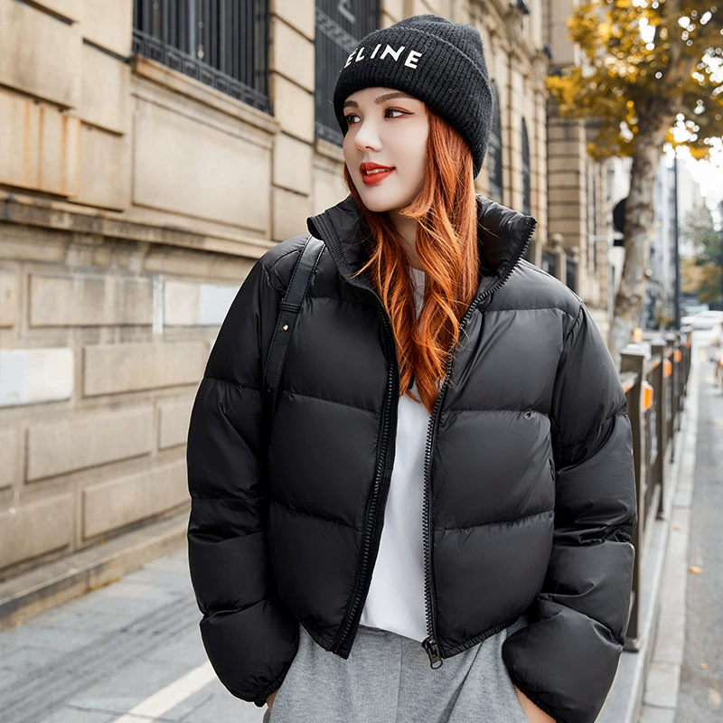Short Down Jacket (Women) Oversize, Increased Thickness, High Waist — Winter 2025