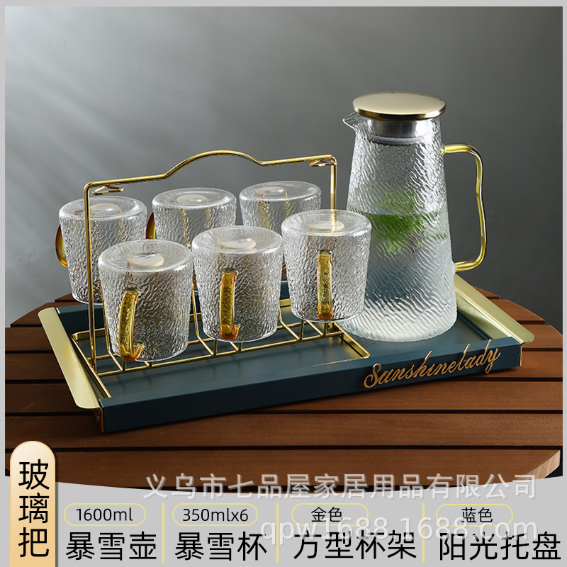 tetera de agua fría, vidrio resistente a altas temperaturas, tetera de té fría de jugo de fruta de gran capacidad, botella de agua hervida, tetera de té doméstica resistente al calor a prueba de explosiones image 25