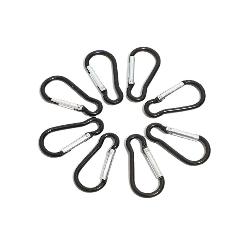 Outdoor metal fast hanging D -shaped aluminum alloy gourd climbing hill buckle kettle water bottle aluminum buckle aviation aluminum hanging buckle