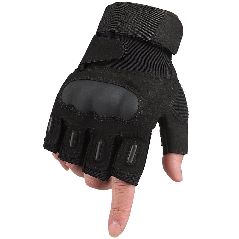 Sveobuhvatne vanjske taktičke rukavice za odrasle s pola prsta, biciklizam, fitness, sport, planinarenje, zaštita od klizanja_voghion.com