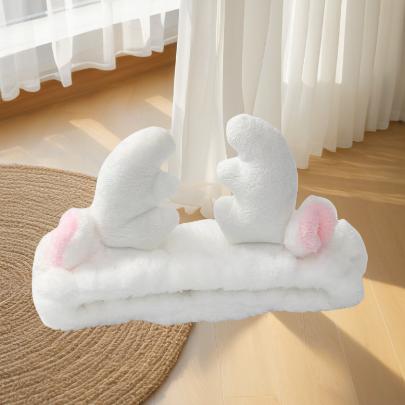 Estilo coreano estudiante lindo diadema tocado accesorios para el cabello pequeño animal Banda para el cabello de las mujeres lavado de cara simple máscara diadema