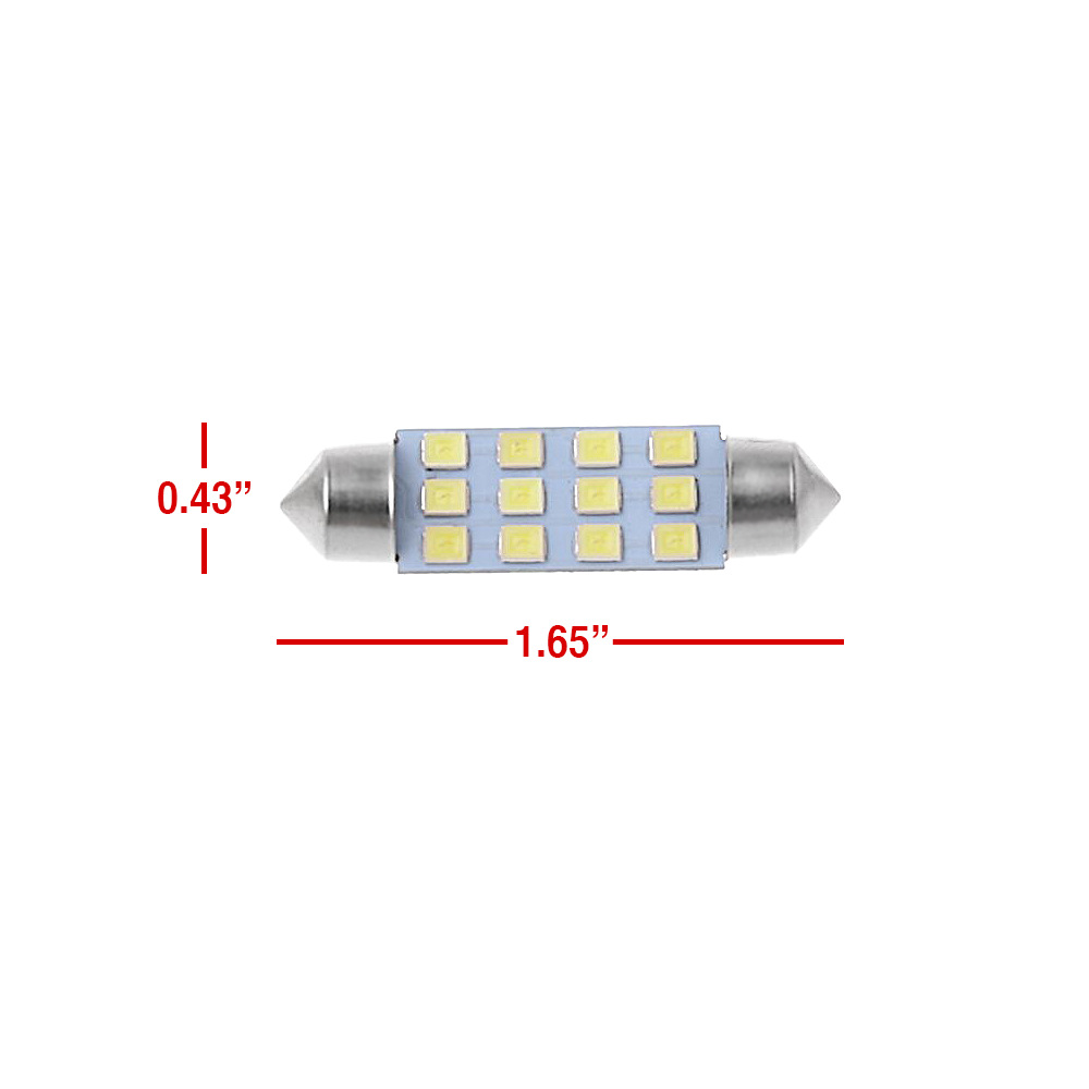 Auto LED conjunto de 20PCS lámpara de techo T10 lámpara de ancho de doble punta lámpara de lectura lámpara de matrícula lámpara interior image 6