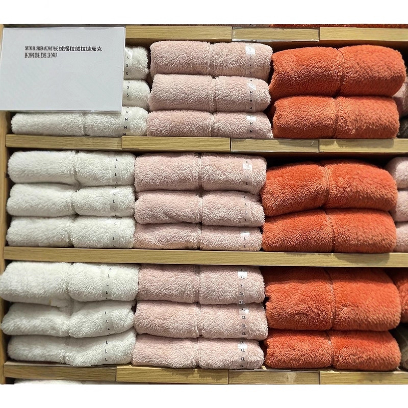 Uraz Women's 2025 Autumn and Winter Long Plush Polar Fleece Warm Jacket Long Sleeve Cardigan Stand Collar Jacket 439138