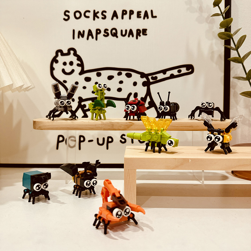 Individually packaged, compatible with Lego small-piece building blocks, insect world assembly toys, mantis, bee, dragonfly toys wholesale Individually packaged, compatible with Lego small-piece building blocks, insect world assembly toys, mantis, bee, dragonfly toys wholesale