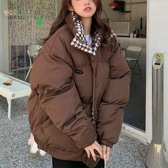 2025冬季新款羽绒棉服外套女宽松休闲立领棉衣棉袄加厚保暖面包服