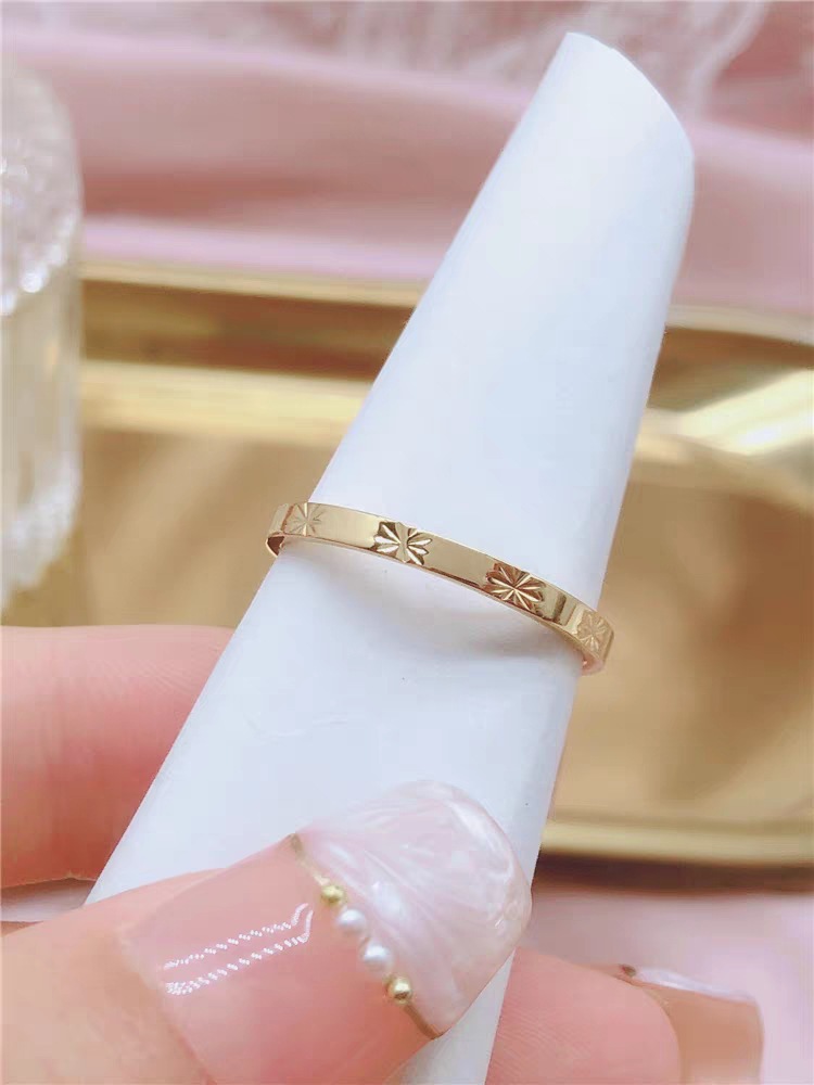 Rings Classification Elegant Simple Style Star Stainless Steel Plating Rings