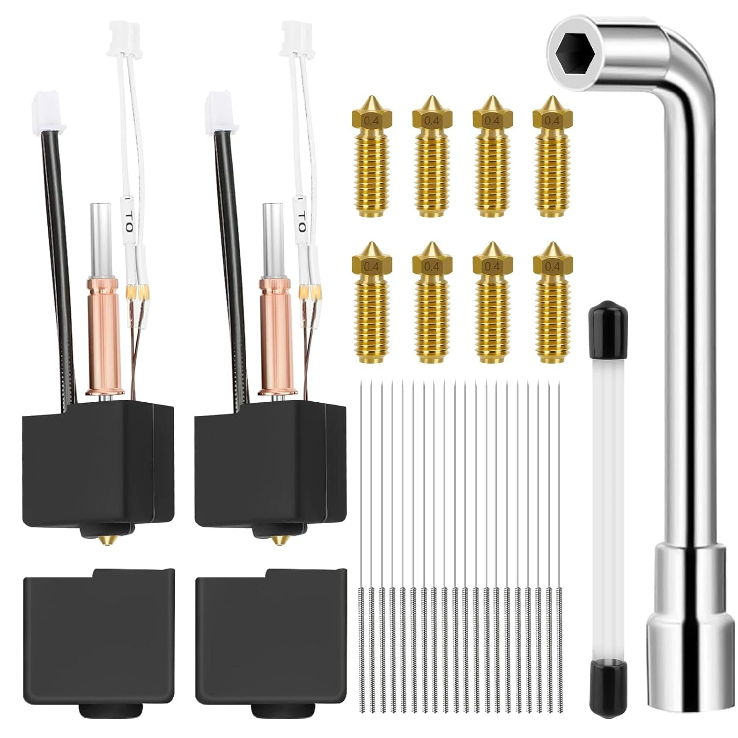 3D printer accessories Zongwei Anycubic Kobra 3 extruder print head hot end kit nozzle tool