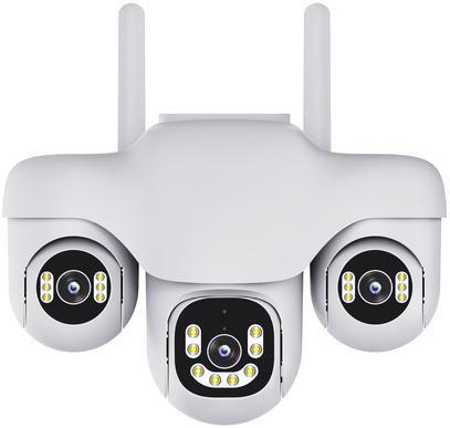 ソーラー監視カメラ V380Pro 屋外家庭用 3 レンズ 3 パネルソーラー監視カメラ|undefined