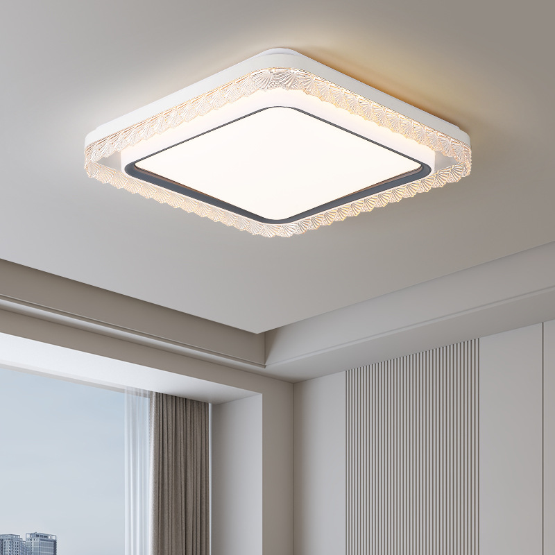 Luz de techo de la sala de estar, lámpara de dormitorio, luz de protección de ojos de alto brillo, nueva simple y cálida lámpara de techo del dormitorio principal 323L