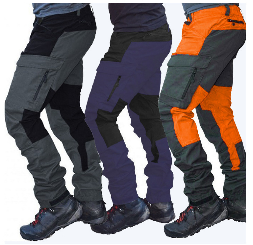 Pantaloni da uomo Nuovi pantaloni da lavoro colorati multitasche per sport all'aria aperta per il tempo libero e slim fit K262_voghion.com
