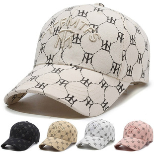 Cross-Border Baseball Cap for Men with Letter Embroidery Print, Women's Casual Outdoor Sun Hat, Graffiti Baseball Cap