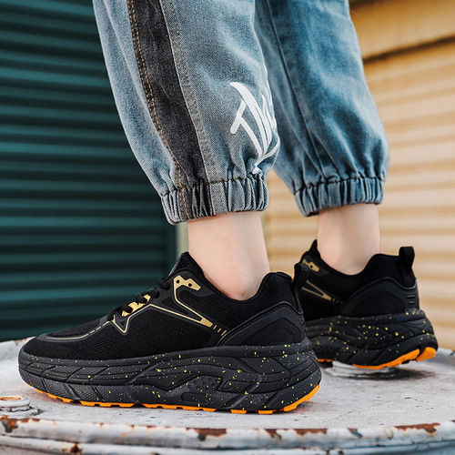  Men's and Women's Cushioning Rebound Live Foreign Trade Marathon Long Running Shoes Shock Absorbing Lightweight Breathable Rope Skipping Sports Shoes