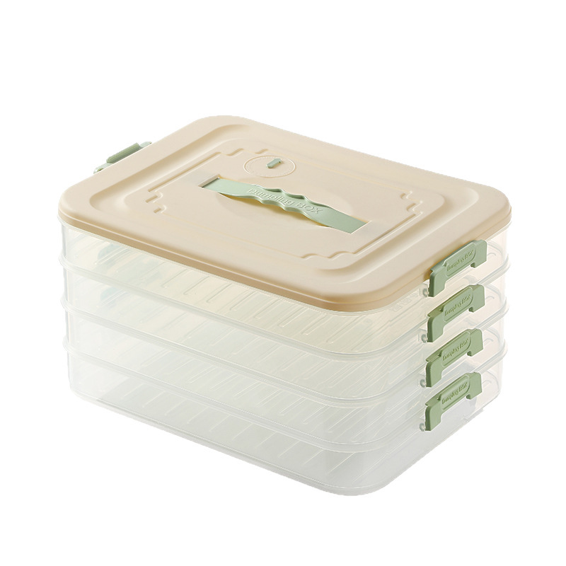 餃子箱家庭用食品グレード餃子冷凍特別密封鮮度保持ボックスワンタン急速冷凍キッチン冷蔵庫収納ボックス|undefined