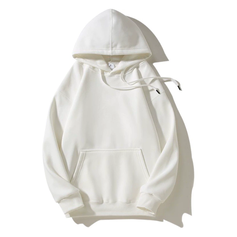 Толстовка-пуловер из флиса «серебристая лиса» (400 г/м²) с капюшоном, утепленная, с карманами, свободного кроя, для осени и зимы, трансграничная продажа