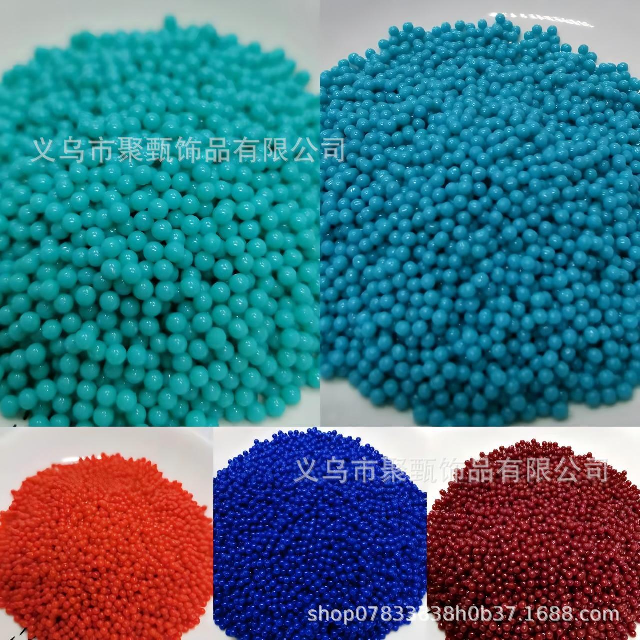Mixed color non-fading non-porous round beads
