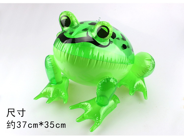 Leuchtender Aufblasbarer Frosch Pvc Aufblasbares Karikaturtierfrosch Kinderspielzeug Mit Hellem Kordelzugfrosch Großhandel display picture 11