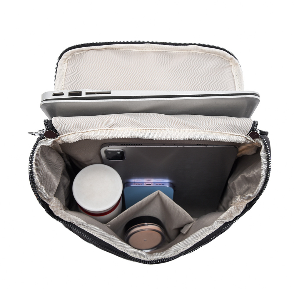 2024 nueva mochila de tela Oxford para mujer casual, mochila de computadora de viaje de gran capacidad de todo fósforo de moda al por mayor