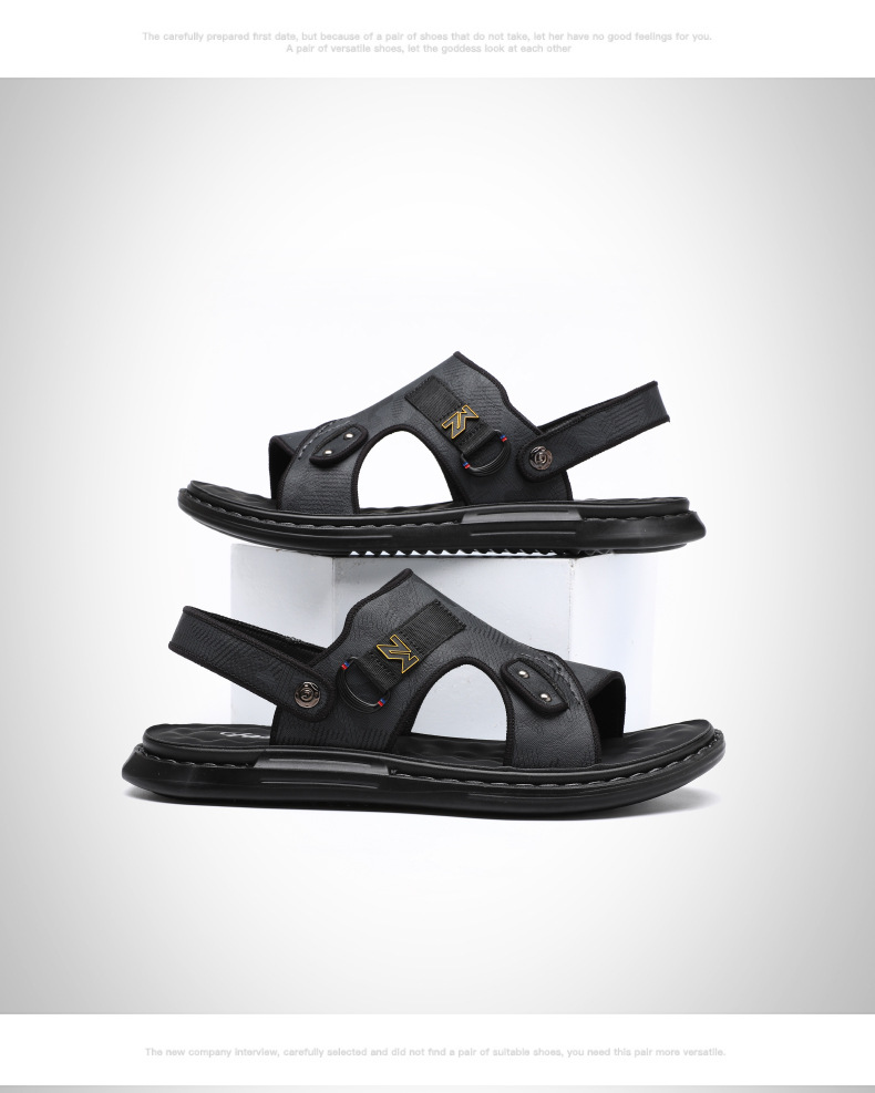 Pantofole da spiaggia casuali antiscivolo in lattice alla moda coreana a doppio uso all'aperto da uomo all'ingrosso di sandali estivi da uomo_voghion.com