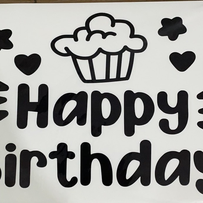 Nueva ola bola pegatinas Feliz cumpleaños pastel fiesta pegatinas creativo DIY globo decorativo pegatinas decoración del partido