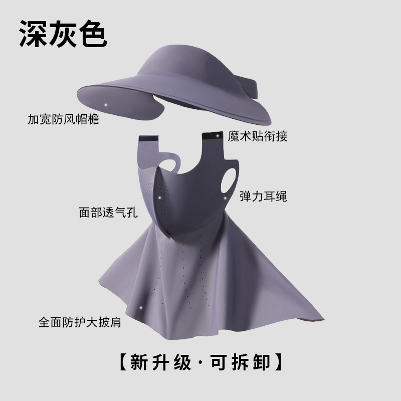 2025 máscara solar multifuncional para proteger la cara, protector de cuello, protector de ojos, máscara de esquina de ojos de hielo transpirable, máscara delgada