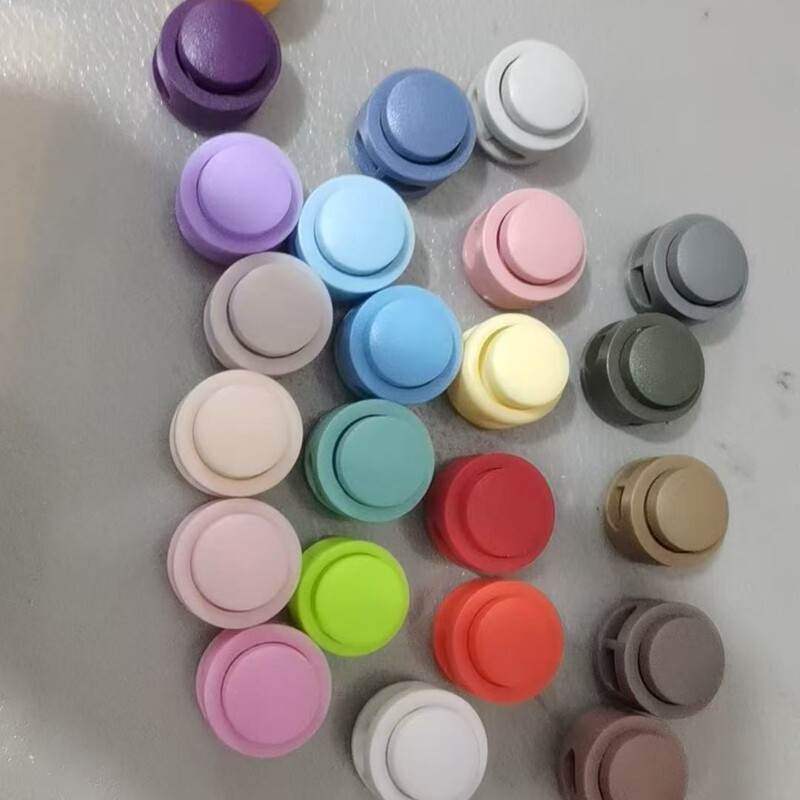 现货彩色蘑菇扣塑料弹簧扣地雷调节纽扣帽绳双孔穿绳卡扣厂家批发|undefined