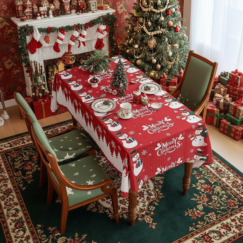 新しいアメリカンテーブルクロスクリスマステーマテーブルクロスクリスマステーブルクロステーブルマットホリデーデコレーションテーブルクロスメーカー卸売|undefined
