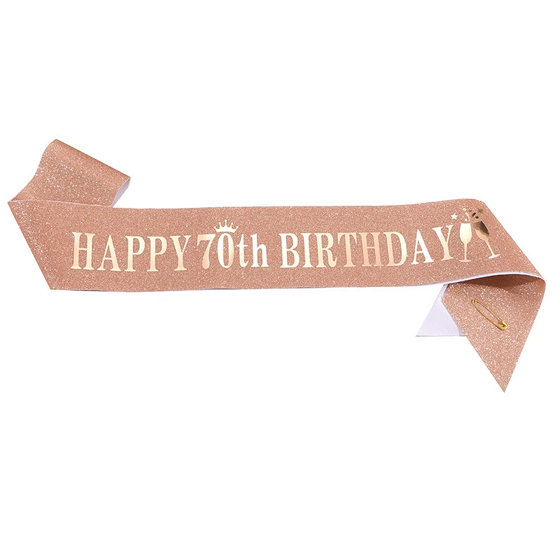 Пошитая на границе мода Happy Birthday ремень через плечо с золотым зеленым луком золотой пояс для вечеринки