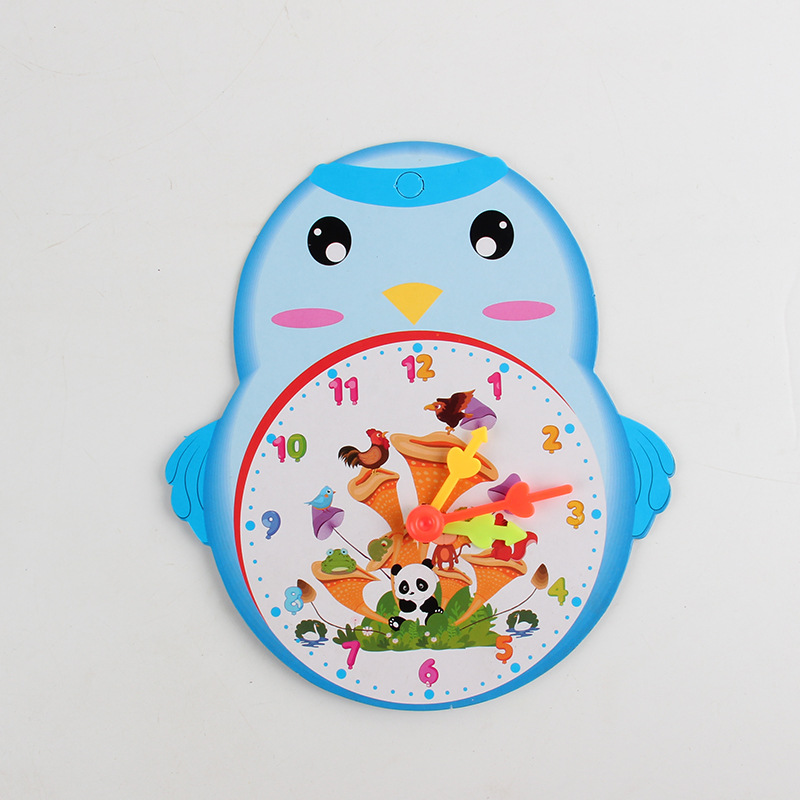 Reloj de aprendizaje con diseño cartoon para niños - Para educación temprana e interacción padres-hijos - Preescolar - Venta transfronteriza
