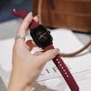 Trend silica gel fashionable watch strap, square watch, simple and elegant design, city style