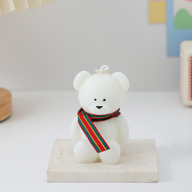 クマの香りのキャンドルコレクションお土産手作りクリエイティブかわいい雰囲気の香りクロスボーダー動物の形のワックス|undefined