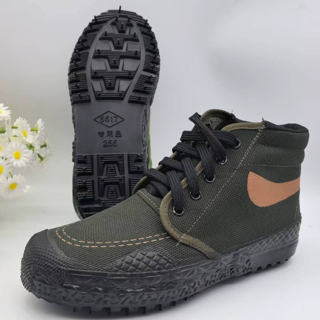 Резиновая Вулканизированная резиновая обувь с высоким берцем, мужская тренировочная обувь для сельскохозяйственных угодий, Женская парусиновая обувь с высоким берцем, резиновая обувь на строительной площадке, кроссовки