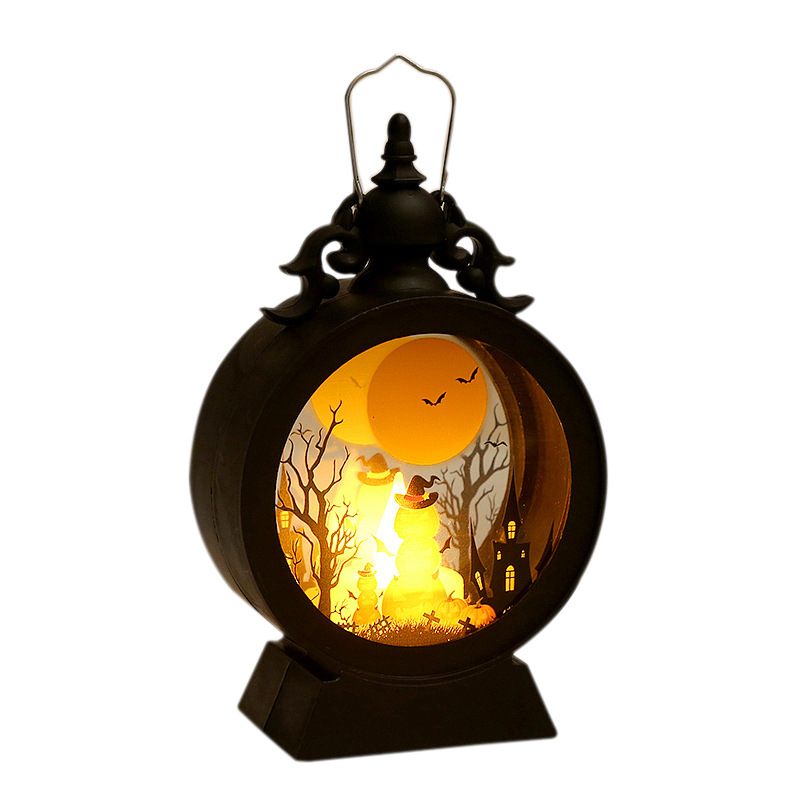 Decoraciones de Halloween transfronterizas ventanas decoraciones LED velas electrónicas Halloween bar atmósfera de terror