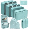 Folding storage bag for traveling, organizer bag, cosmetic bag, clothing, footwear, case bag, set