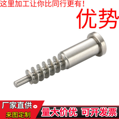 [定制蜗轮蜗杆适用于后视镜螺杆各类非标蜗轮阿基米德蜗杆量大价优]