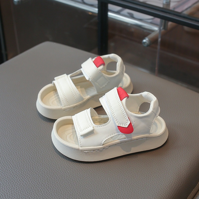 Kids Velcro Sandals Breathable Comfortable Soft Sole Waterproof Ultra Lightweight Summer Beach Style_voghion.com