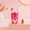 Disney, coffee straw, cute glass, cup, 580 ml