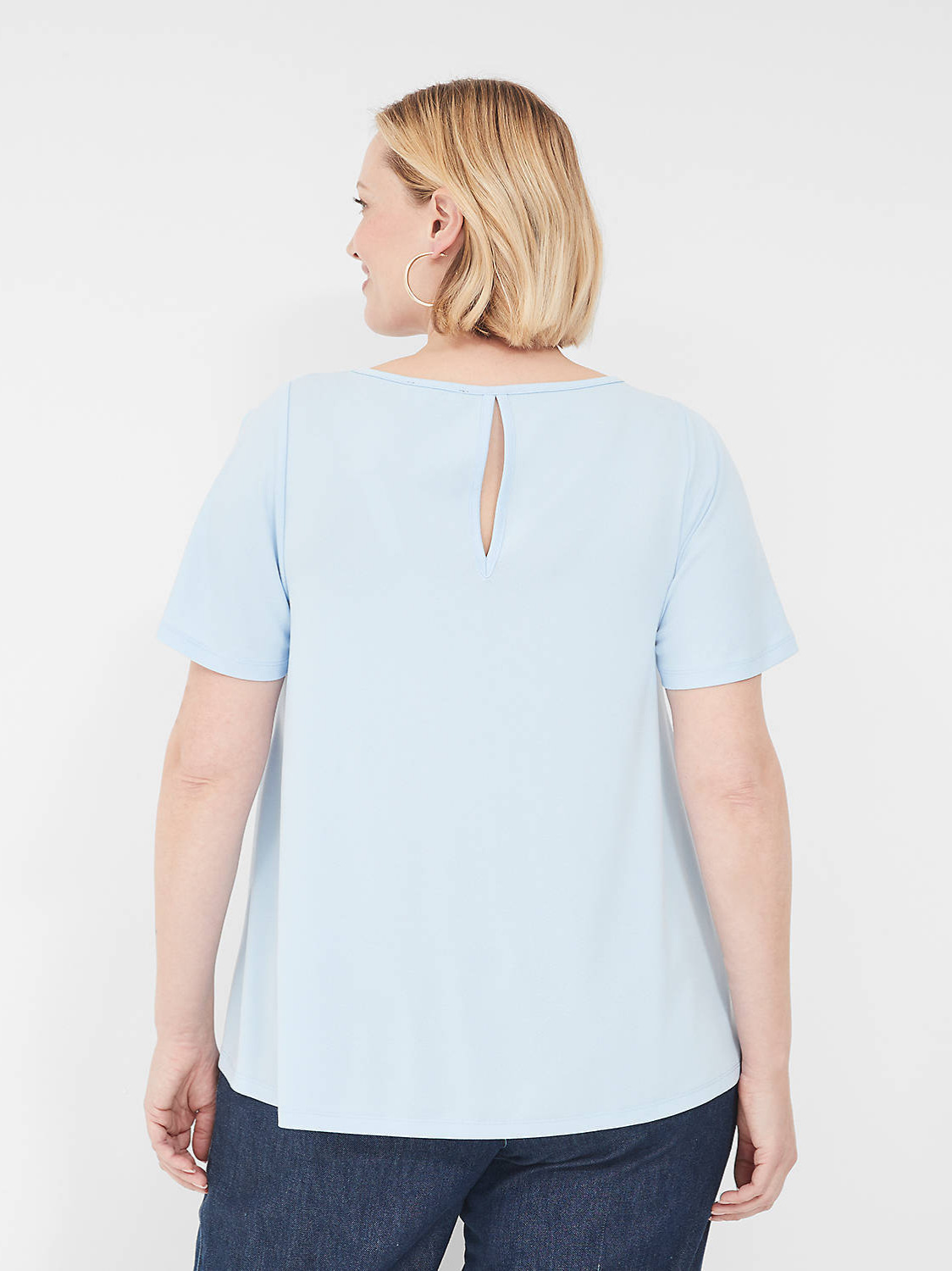 2024 Europa y los Estados Unidos verano nuevo tamaño transfronterizo ropa de mujer de pecho cuello redondo mangas cortas sueltas cómodas camisetas frescas image 6