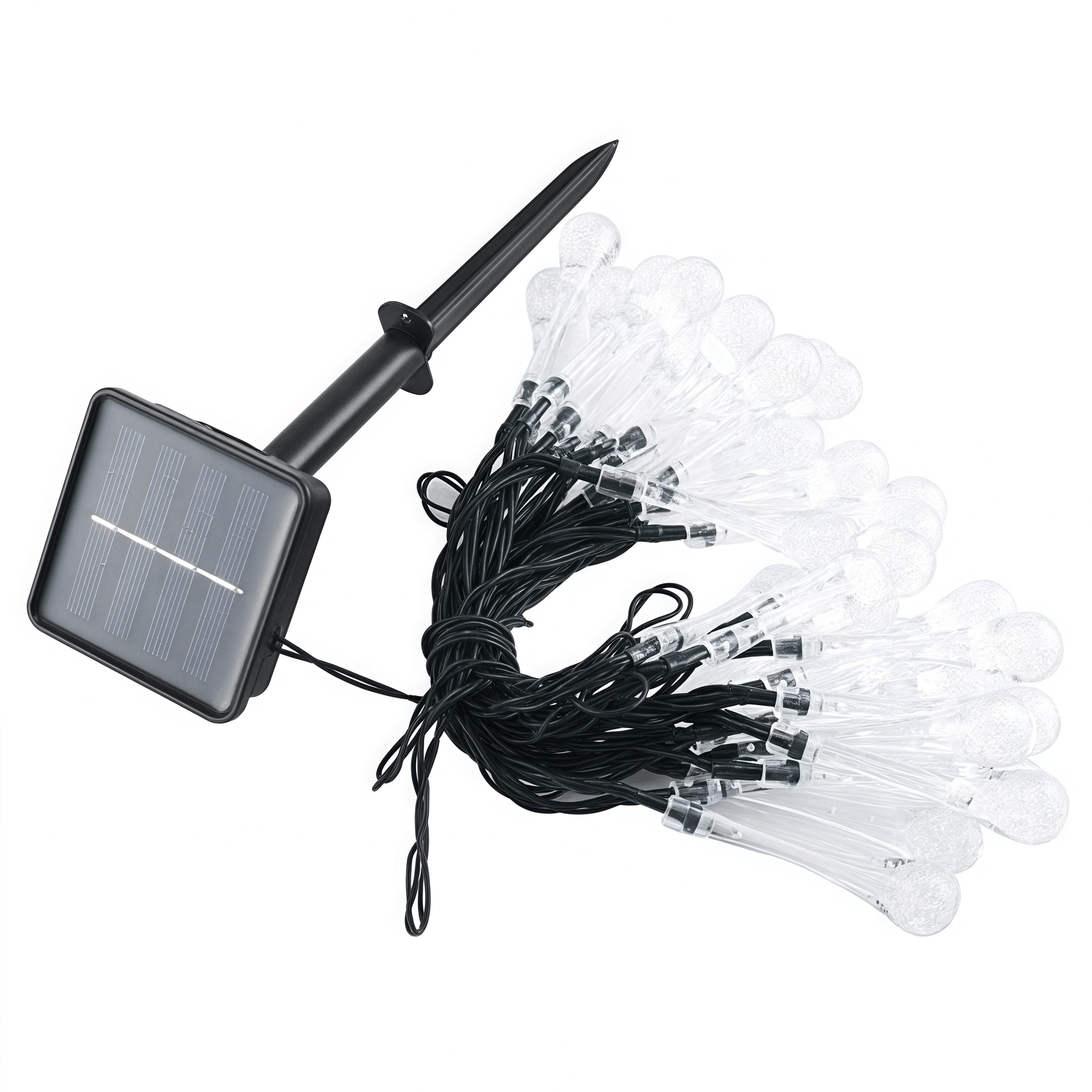 Mayorista LED lámpara solar string gota de agua burbuja lámpara de bola al aire libre impermeable fiesta decoración lámpara de color lámpara de atmósfera de patio