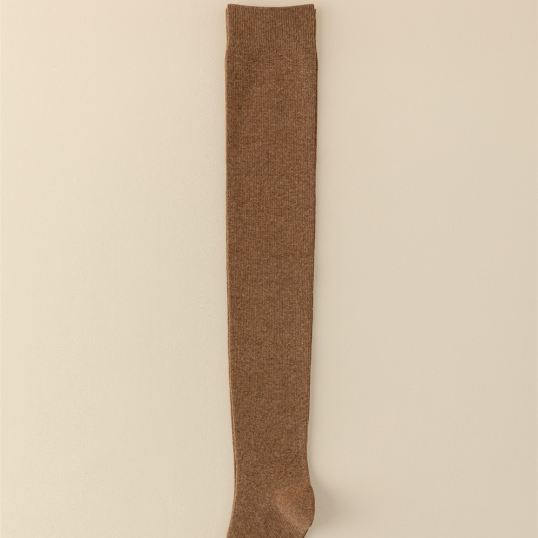 Otoño e invierno sin hueso anti-pilling calcetines de rodilla presión que forma la pierna delgada basada en una máquina calcetines de rodilla de mujer