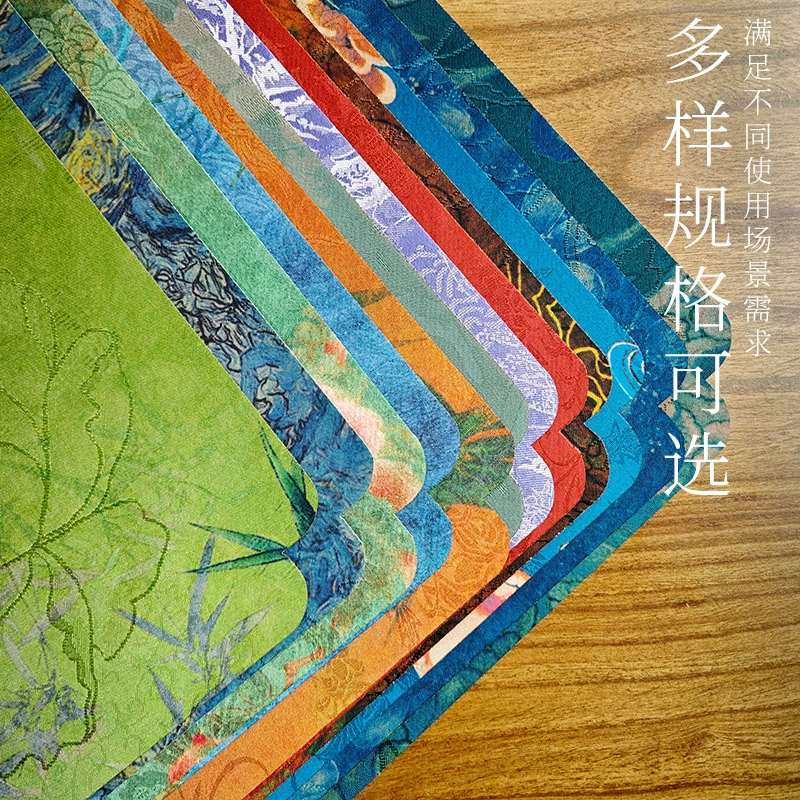 Новый двусторонний водонепроницаемый чайный коврик в китайском стиле дзен, парчовый настольный флаг в китайском стиле, чайный коврик, теплоизоляционный чайный коврик, предотвращающий ожоги, чайный коврик для чайного стола