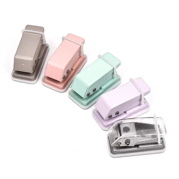 Manufacturer Wholesale Mini Single-Hole Punch Portable Student Stationery Loose-Leaf Puncher DIY Multi-Functional Customization