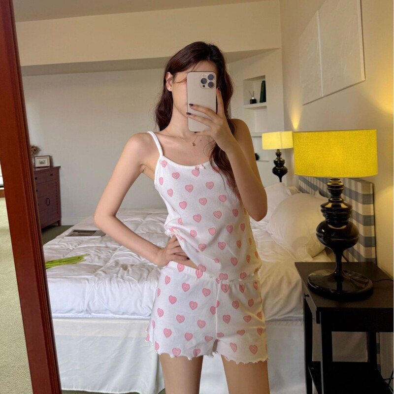 Skims Floral Summer Sweet Lace Girl Sexy Suspender Shorts Women's Thin Pajamas New Home Wear Skims Floral Summer Sweet Lace Girl Sexy Suspender Shorts Women's Thin Pajamas New Home Wear
