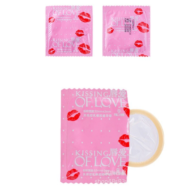 薄爱 Lip love mouth Jiao Suo service case, cocoa, refreshing pornographic product condom BYT adult supplies