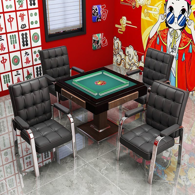 Mahjong Chair, Special Seat for Chess and Card Room, Comfortable for Long Periods of Sitting, Thickened Mahjong Hall Mahjong Machine Chair with Backrest